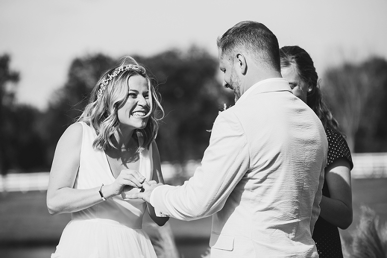 Modern wedding at Mildale Farm